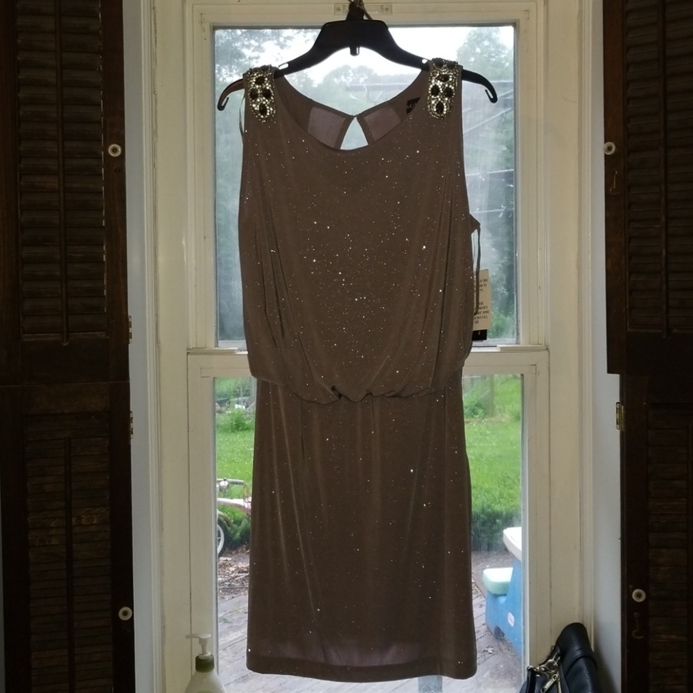 Silver cocktail dress